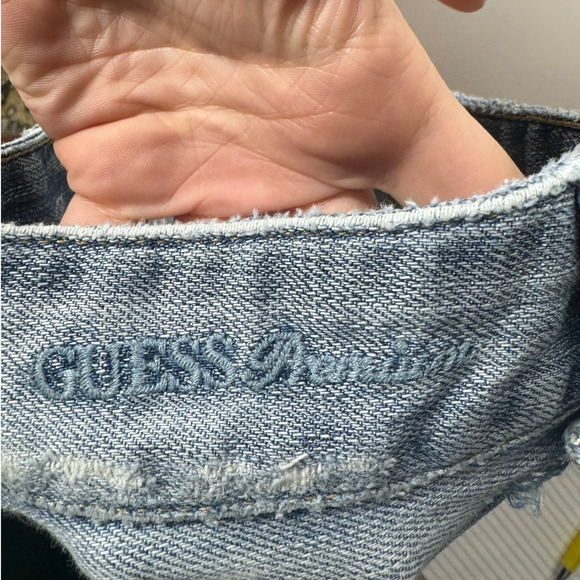 Vintage Guess Women 31 Denim Jeans Made is USA Daredevil Boot Light Cotton - Picture 3 of 13